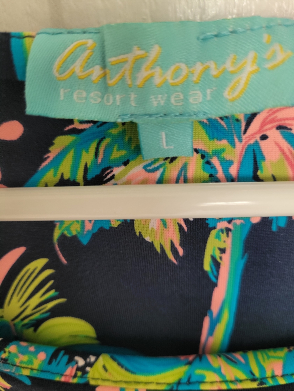 Tropical Palm Tree Print Sleeveless Shift Dress – Resort Vacation Style - Picture 4 of 6
